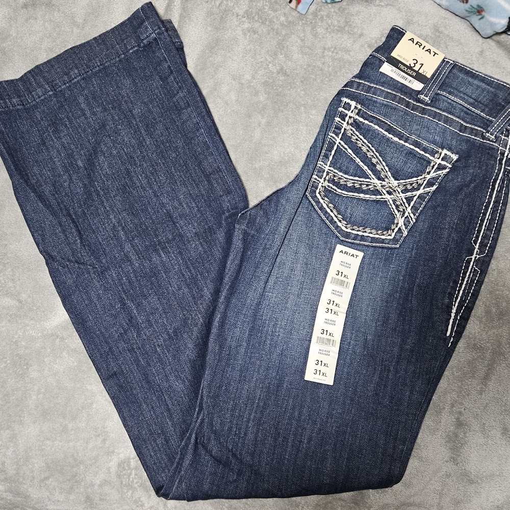 Ariat Women's Boot Cut Jeans - Dark Blue